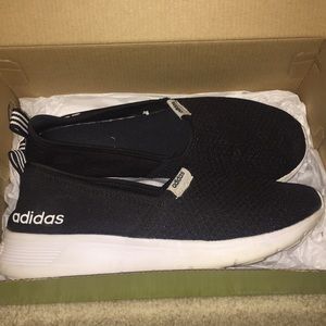 Size 7 1/2 slip on adidas neo {Black}